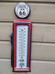 Lw198 thermometer Route 66 47x15cm